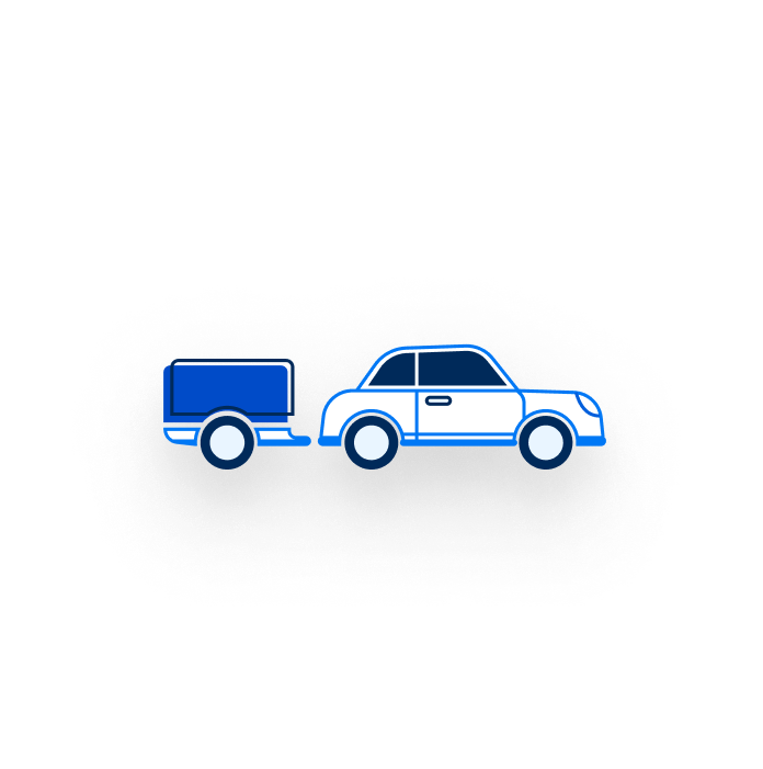 Auto mit Anhänger Icon